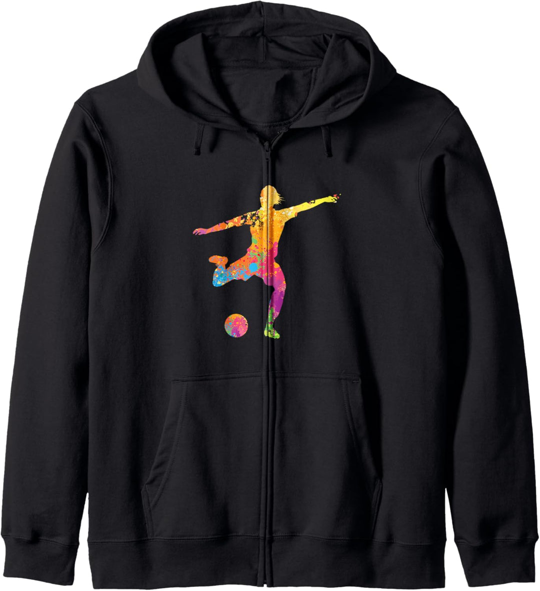 Fussballtor Kick Mehrfarbiges Fussball Geschenk T Shirt Kapuzenjacke