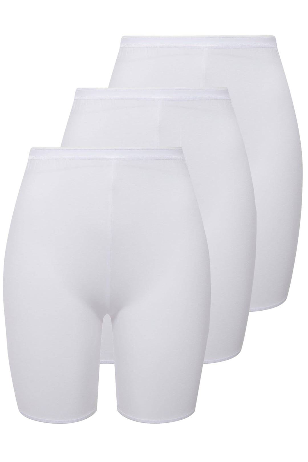 Ulla Popken Damen Panties (3er Pack), Weiss