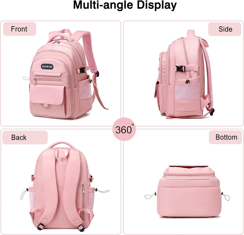 FANDARE Beiläufig Rucksack Schulrucksack Schultasche Junge Mädchen Schulranzen Daypacks mit 15.6 Zol