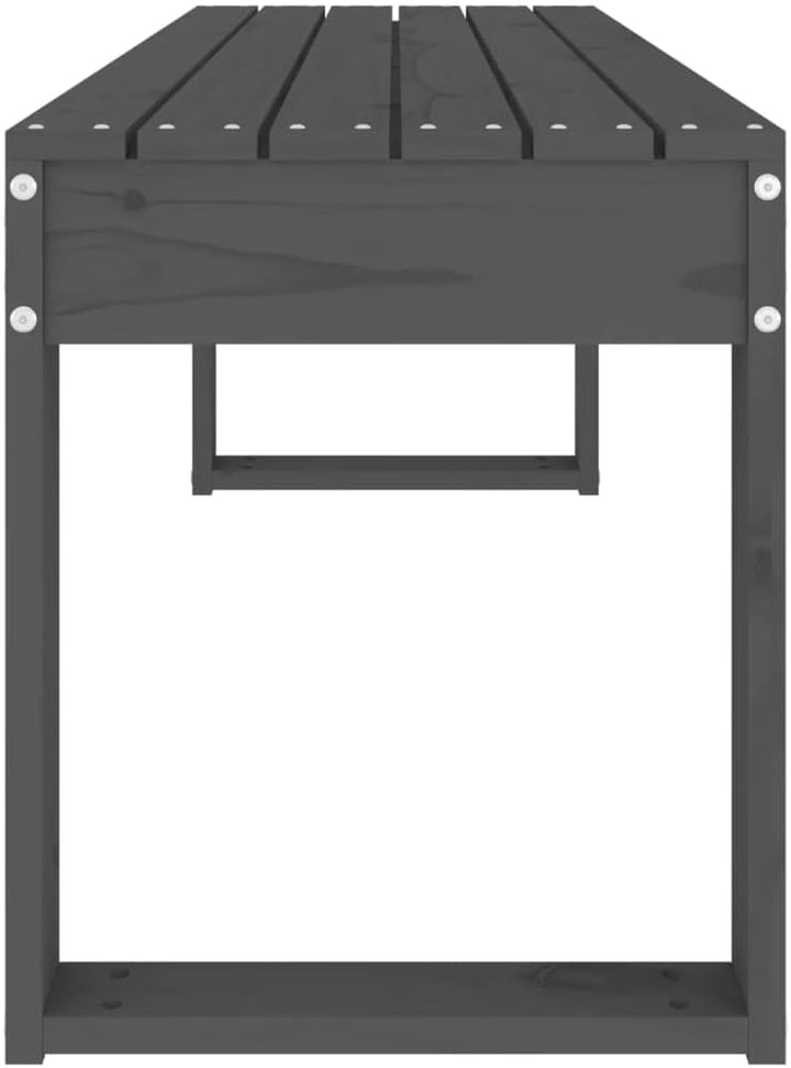 vidaXL Gartenbank, Sitzbank Latten-Design, Holzbank Bank für Garten Terrasse, Parkbank Massivholzban
