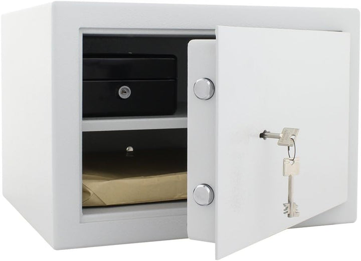 Profirst Möbeltresor Tarifa D300 Doppelbartschloss Lichtgrau BxH 40x28cm Befestigungsmaterial 1 Fach