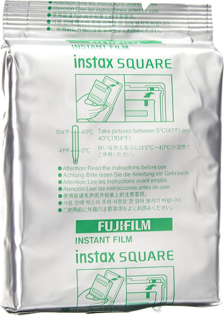 INSTAX Square Film Black Frame (Packung mit 2) Black Border 10 Stück (Packung mit 2), Black Border 1