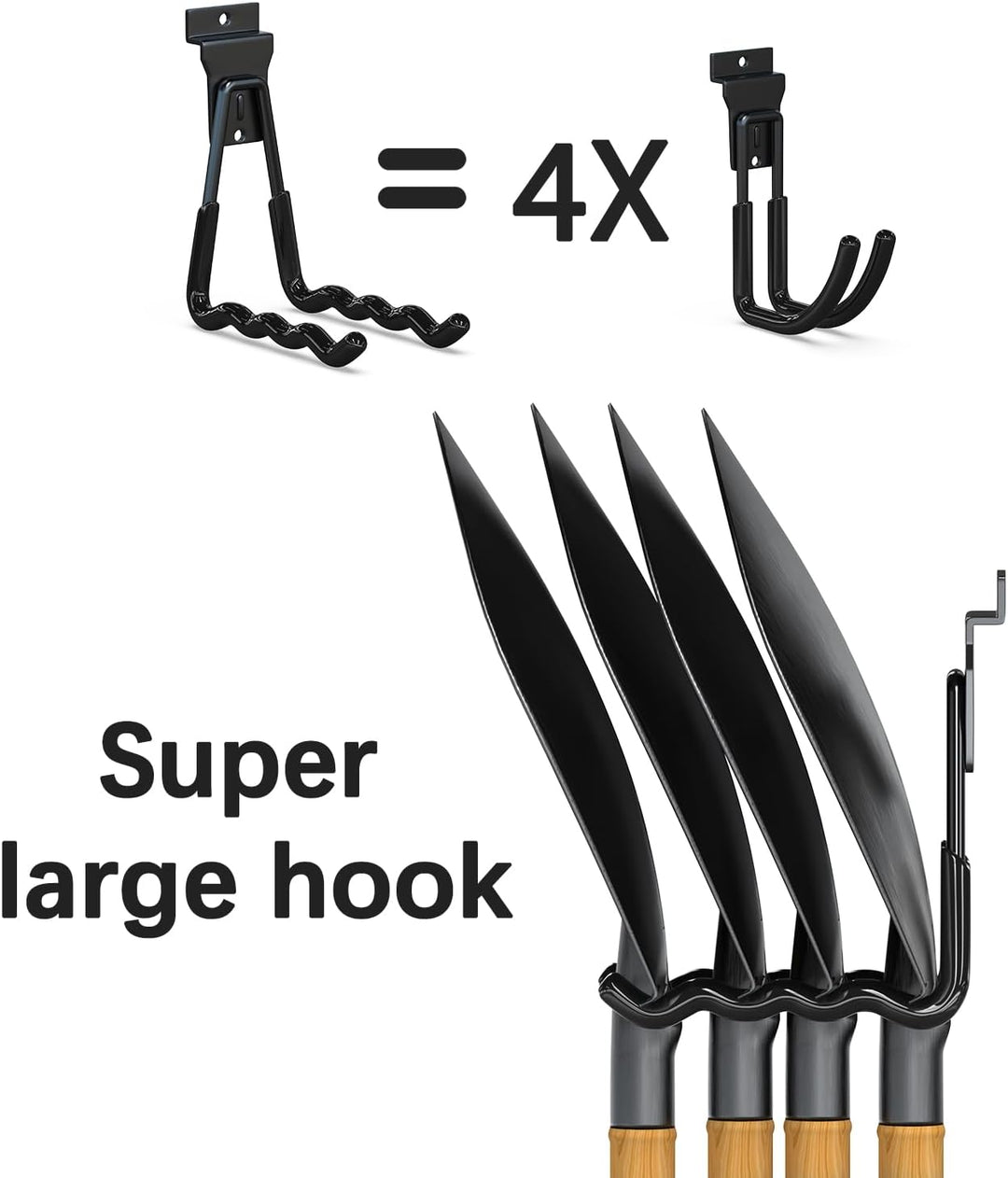 3-H Slatwall Zubehör, Slatwall Hooks & Hangers Multi Sizes, Slat Wall Heavy Duty Hanging Hooks Garag