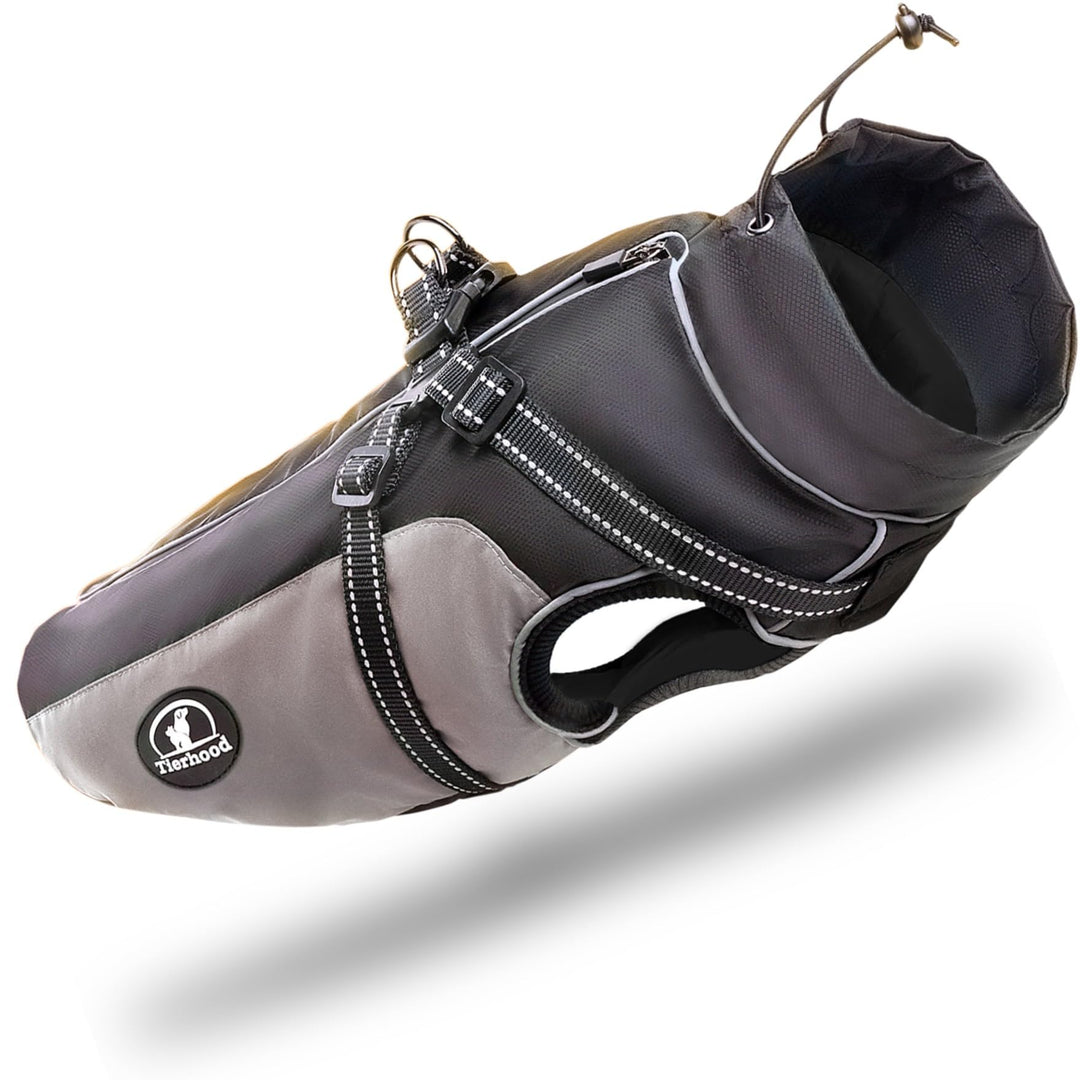 Regenmantel Hund - Hunderegenmantel wasserdicht- Reflektierende Regenjacke Hund - Hundemantel inkl.