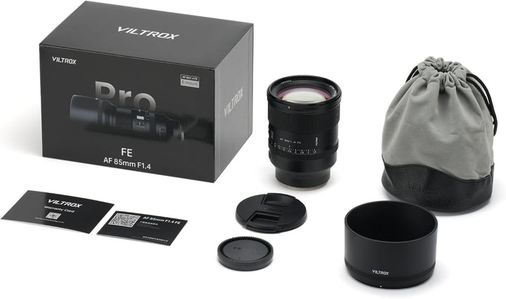 VILTROX 85mm F1.4 Pro FE Vollformat Objektiv Autofokus Grosse Blende Porträt Objektiv mit Hyper-VCM