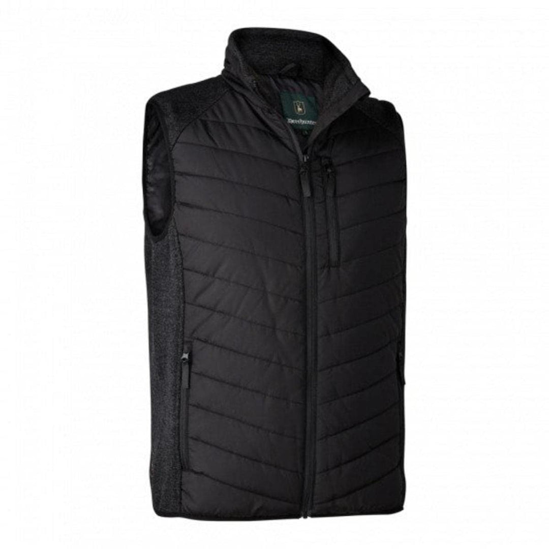 Deerhunter Moor Padded Waistcoat with Knit Black 3XL, 3XL
