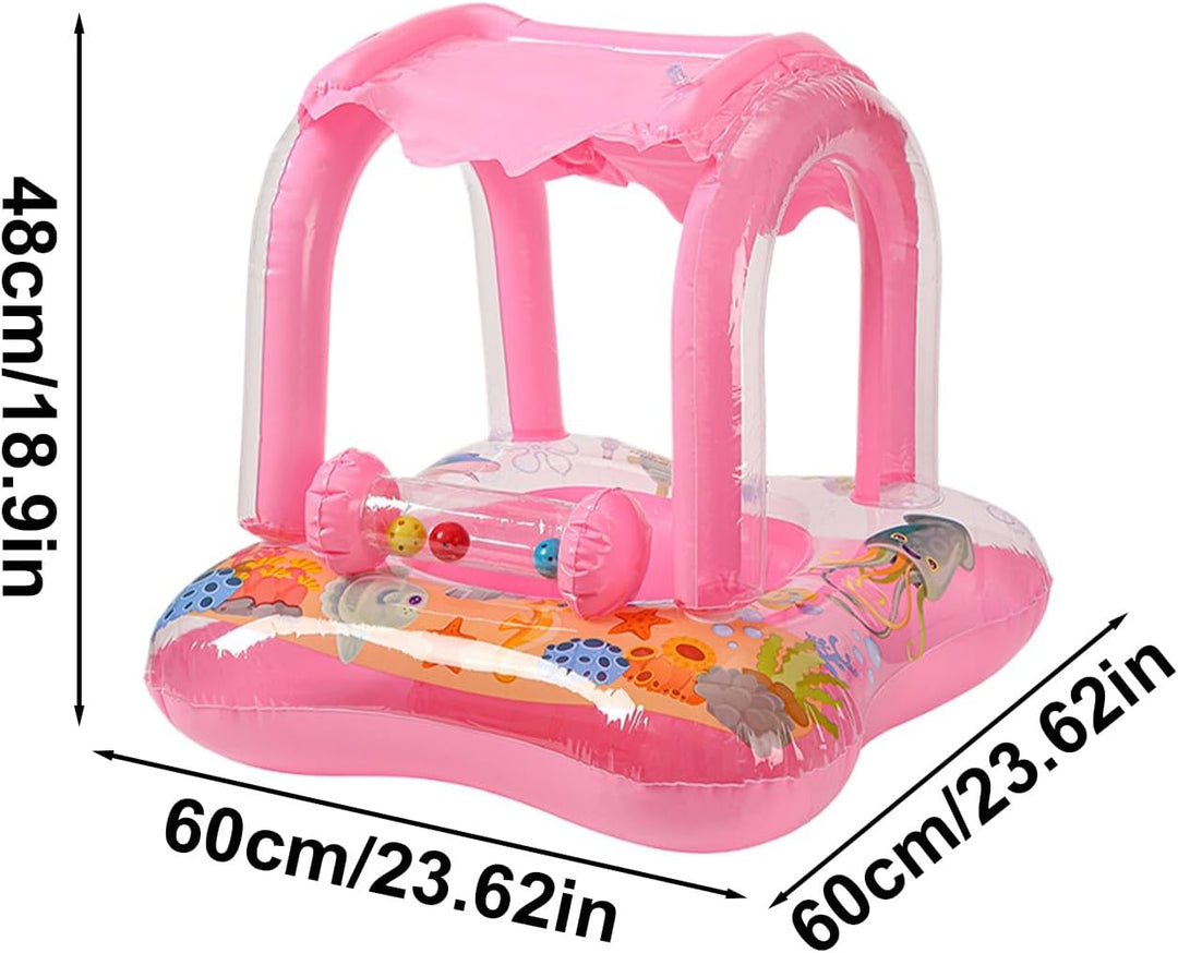 Babyschwimmhilfe, Aufblasbare Schwimmhilfe Für Kleinkinder Mit Cartoon Design, Baby Schwimmhilfe Mit