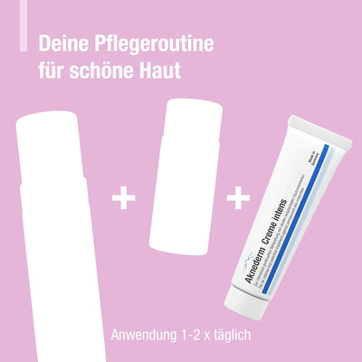 Aknederm Creme intens 2 x 30g für alle Hauttypen - entzündungshemmende Anti Pickel Creme mit Zink -