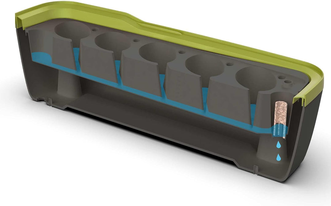 Romberg BoQube L Plus (Pflanzsystem, Farbe Anthrazit-Sommergrün, PAK-frei, lebensmittelecht, mit Bel