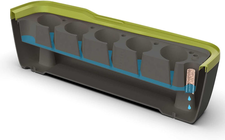 Romberg BoQube L Plus (Pflanzsystem, Farbe Anthrazit-Sommergrün, PAK-frei, lebensmittelecht, mit Bel