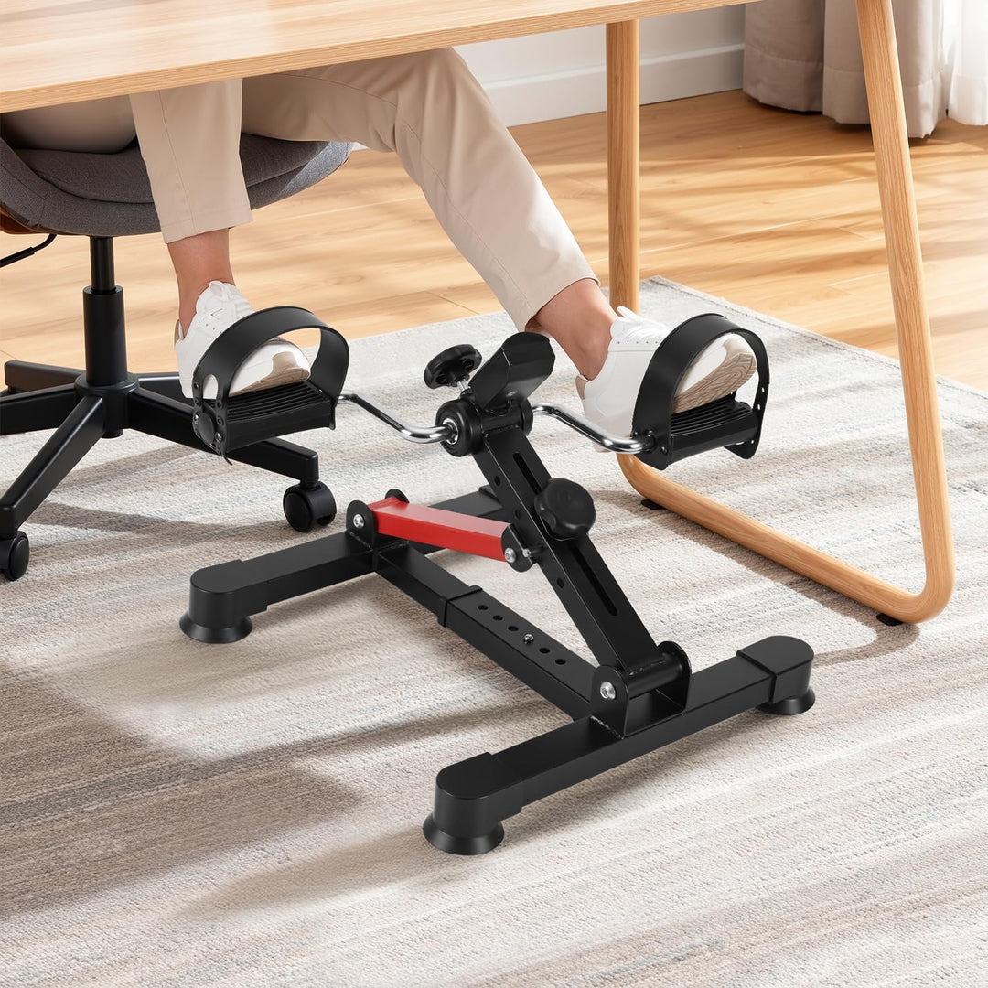 Mini Heimtrainer Bein- und Armtrainer mit LCD Display, Faltbares Fitnessgerät für Zuhause und Büro 3