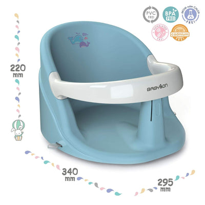 BABYLON Anatomischer Baby Badewannensitz Nemo. Badesitz Baby mit Anti-Rutsch Saugnäpfe von 6 Monaten