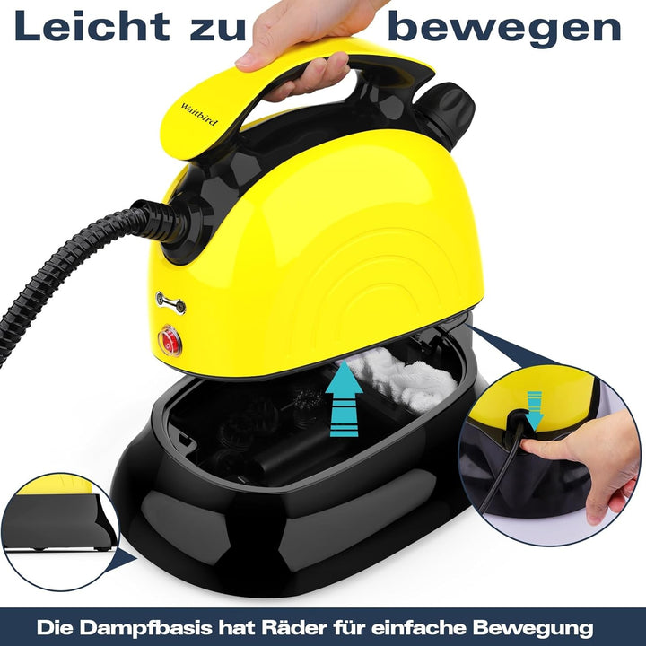Dampfreinigerbasis, abnehmbar, einfach zu montieren, mit Rädern für einfache Bewegung, geeignet für