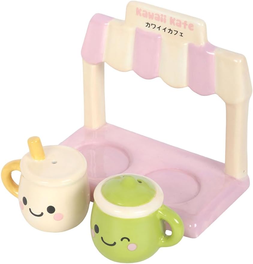 Kawaii Latte Salt and Pepper Shakers