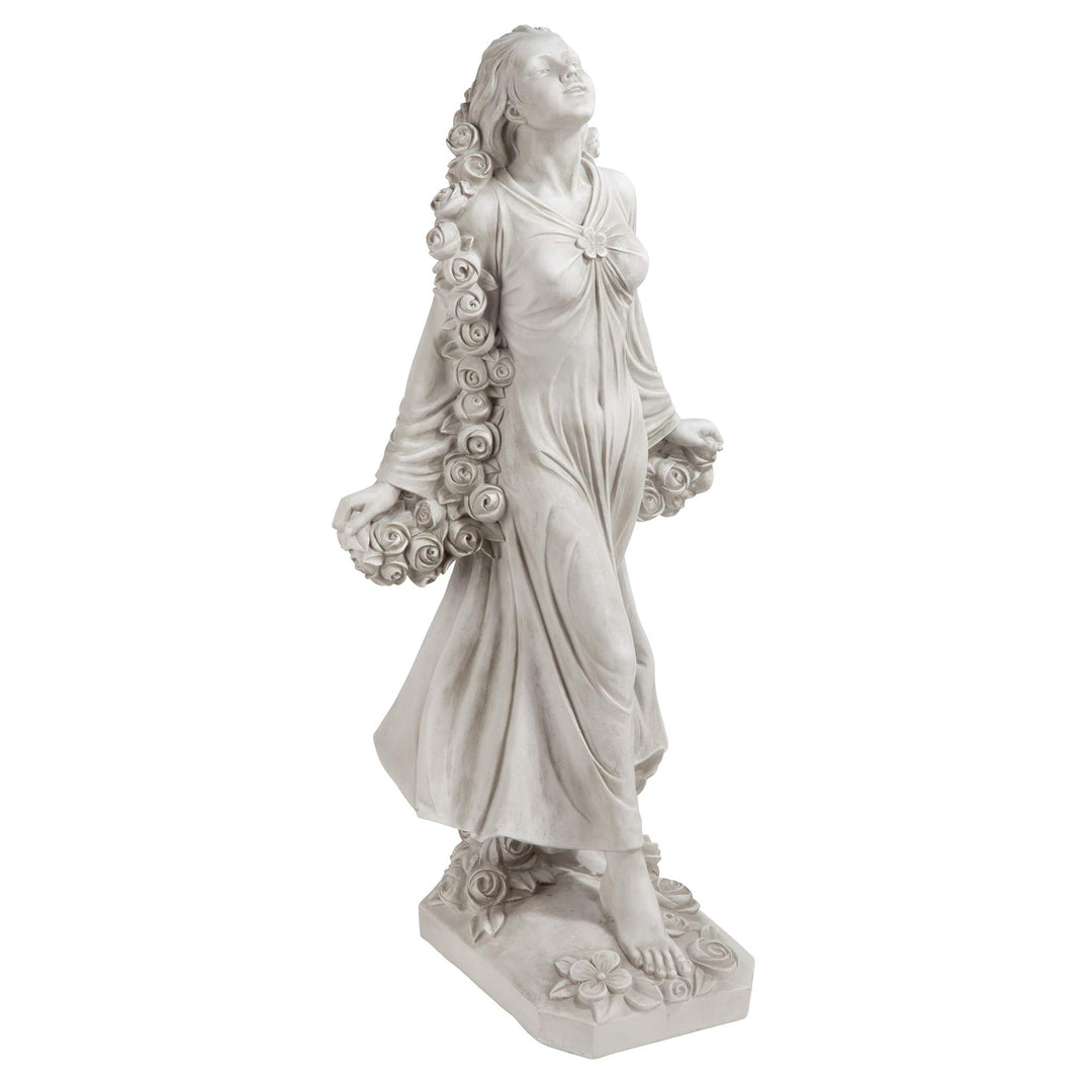 Design Toscano Statue Flora die göttliche Schutzherrin der Gärten, Masse: 37 x 37 x 77.5 cm 9 kg Sin