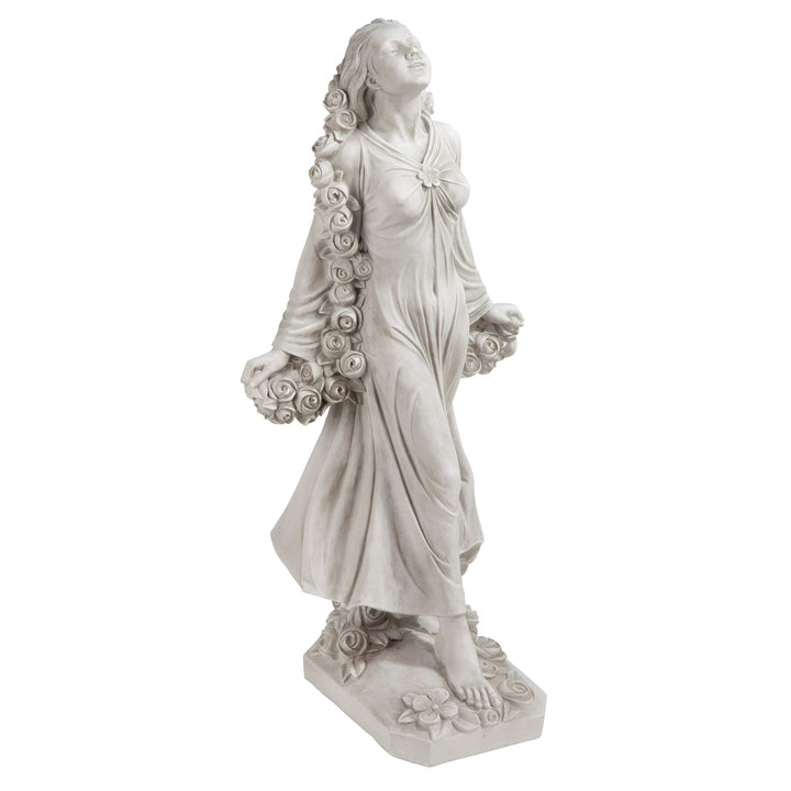 Design Toscano Statue Flora die göttliche Schutzherrin der Gärten, Masse: 37 x 37 x 77.5 cm 9 kg Sin