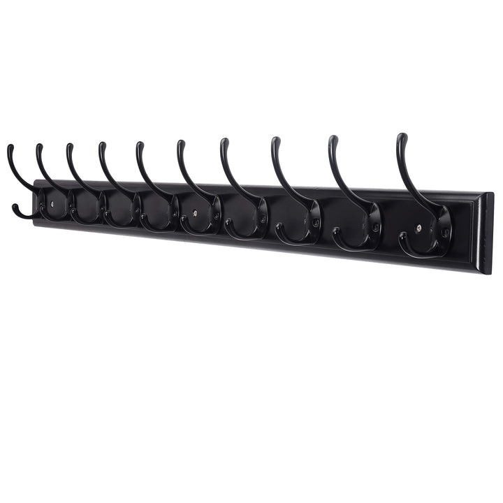 Dseap Garderobenleiste: 97cm lang robuste hakenleiste mit 10 haken, kleiderhaken wand, wandgarderobe