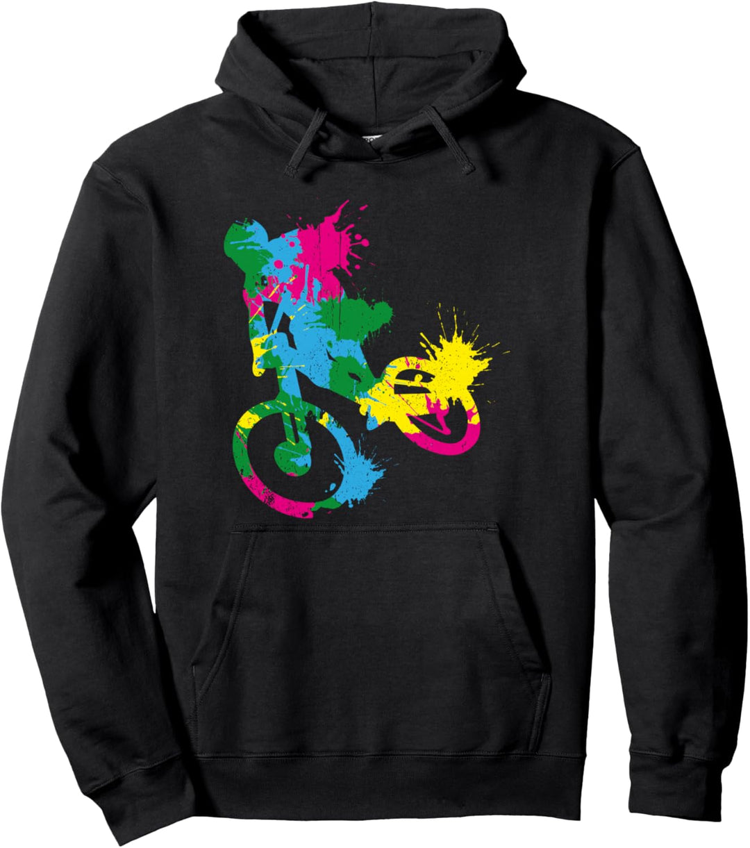 MTB Vintage Fahrrad Downhill Mountain Biker Pullover Hoodie