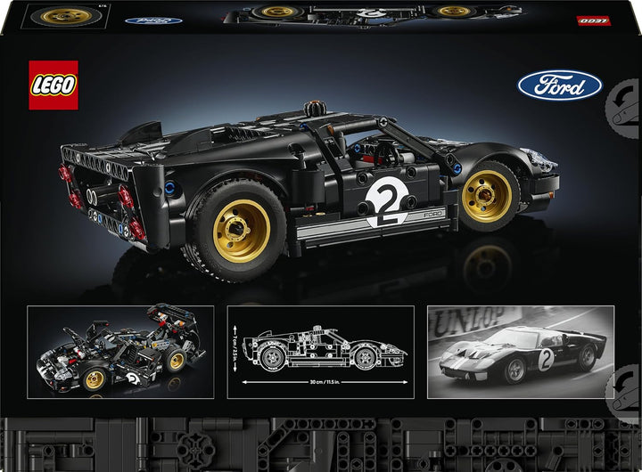 LEGO Technic 1966 Ford GT40 MKII Rennwagen - Bauset für Erwachsene - Modellauto zum Sammeln mit Lenk