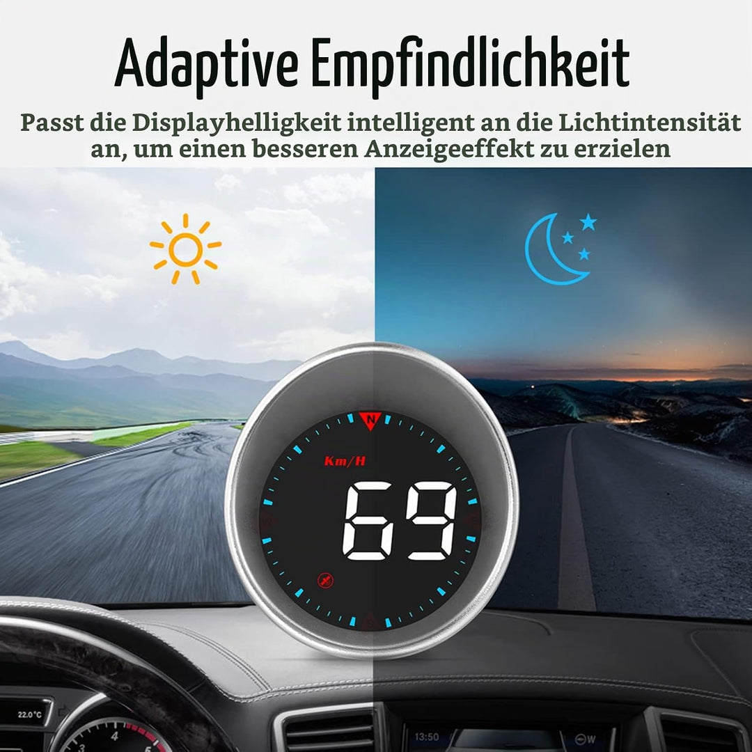Auto HUD Tachometer, Universal Car Smart Digital Tachometer HUD Display GPS Tachometer für LKW Bus R