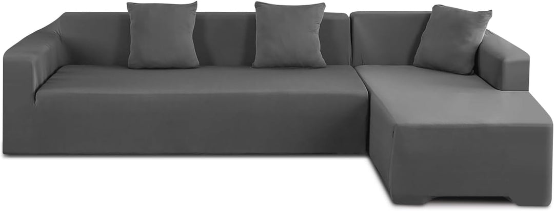 L-Form Sofabezug Couchbezug Schonbezug, 3+2 Sitzer Ecke Elastische Sofa Überzieher Ecksofabezug Univ