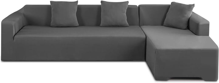 L-Form Sofabezug Couchbezug Schonbezug, 3+2 Sitzer Ecke Elastische Sofa Überzieher Ecksofabezug Univ