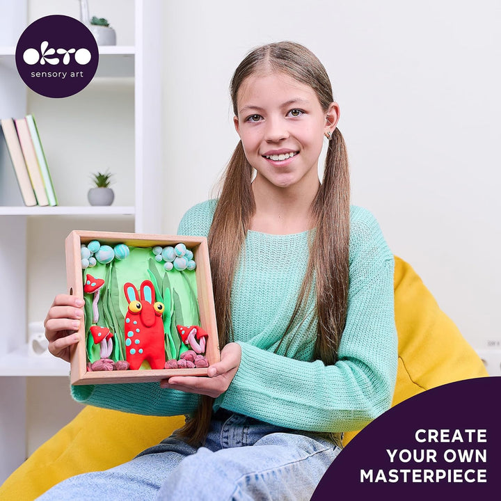 OKTO Mommy Troll/Air Clay Kunst im Holzdekor
