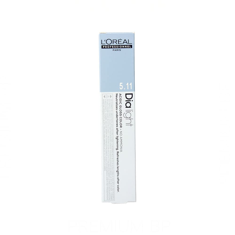L'Oréal Professionnel DiaLight 5.11 Färbung, hellbraun, tief, ohne Ammoniak, 50 ml Multicolor, Multi