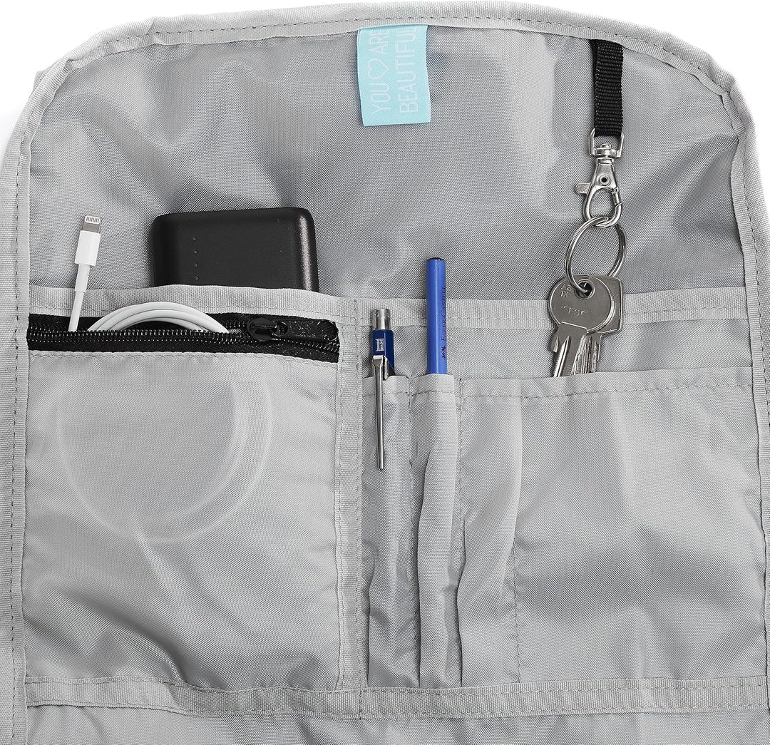 Ela Mo® Rolltop-Rucksack für Damen mit USB-Anschluss – Beauty in Darkness, Beauty in Darkness