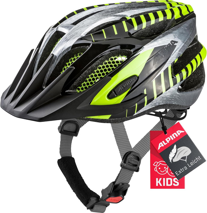 ALPINA FB JR. 2.0 - Stossabsorbierender, Leichter & Stabiler Fahrradhelm Mit nachrüstbarem LED Für K