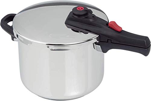 Bastilipo Schnellkochtopf aus Edelstahl, 6 l Olla rápida 6 Litros grau