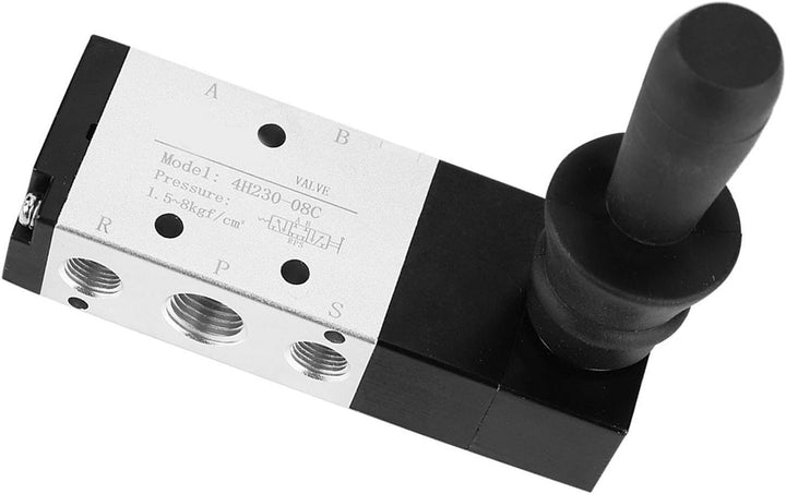 Oumefar G1/8 Luftregelventil 3 Position 5-Wege-Durchflussregelung Manuelles Ventil Pneumatisches mec
