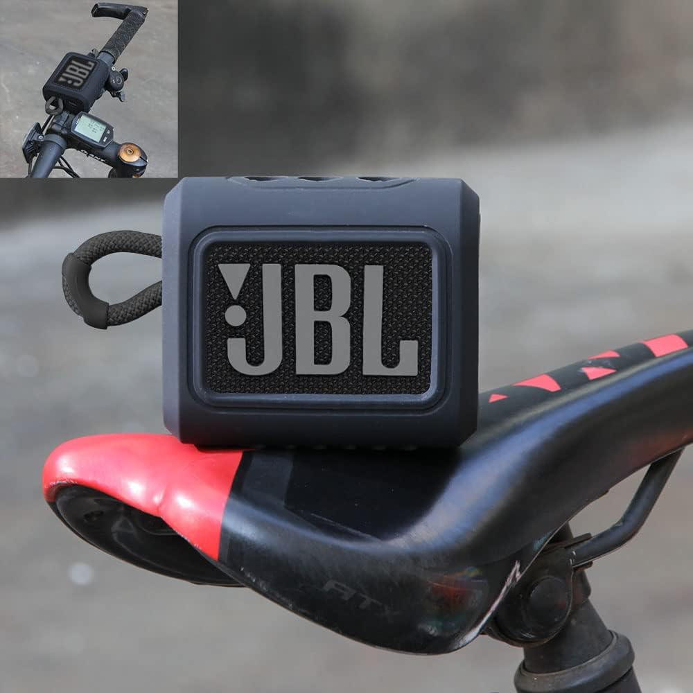 Hermitshell Silicone Sleeve is Suitable for JBL GO 4 /JBL GO 3 Wasserfester, tragbarer Lautsprecher(