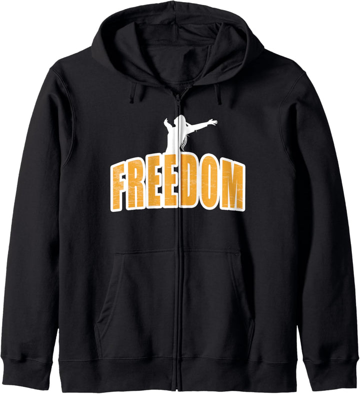 Freedom Freiheit Frauenpower Frau Selbstbewusst Feminismus Kapuzenjacke