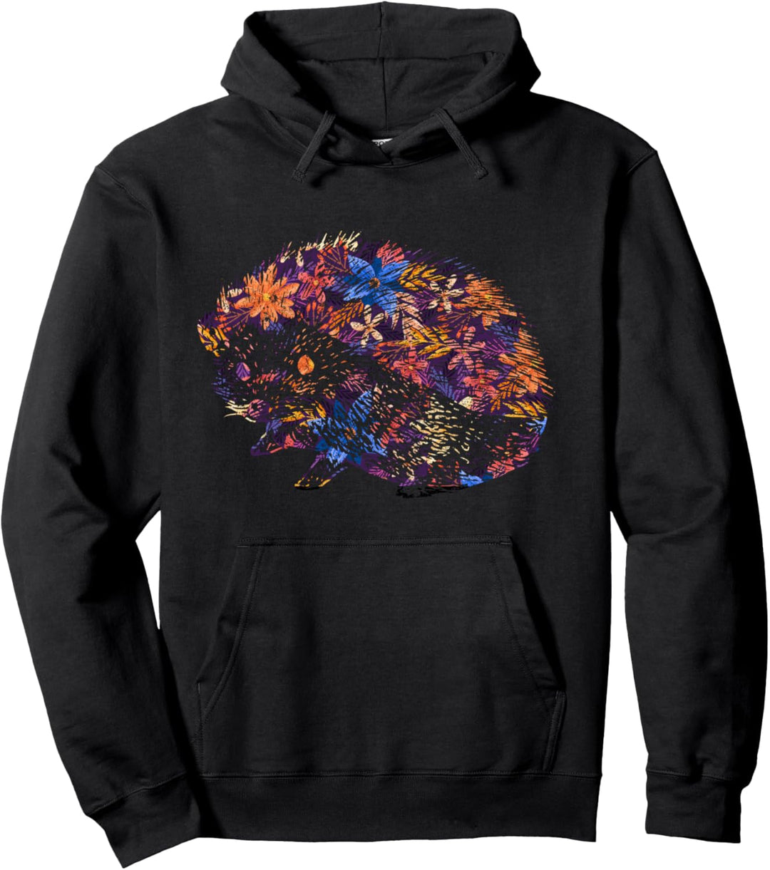 Vintage Igel Pullover Hoodie