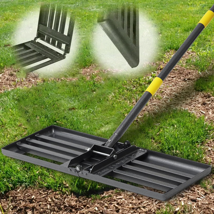 Rasenrechen Rasen Nivellierrechen Metall 182cm Golf Gartengras Surface Rasenwerkzeug Rakel für Rasen