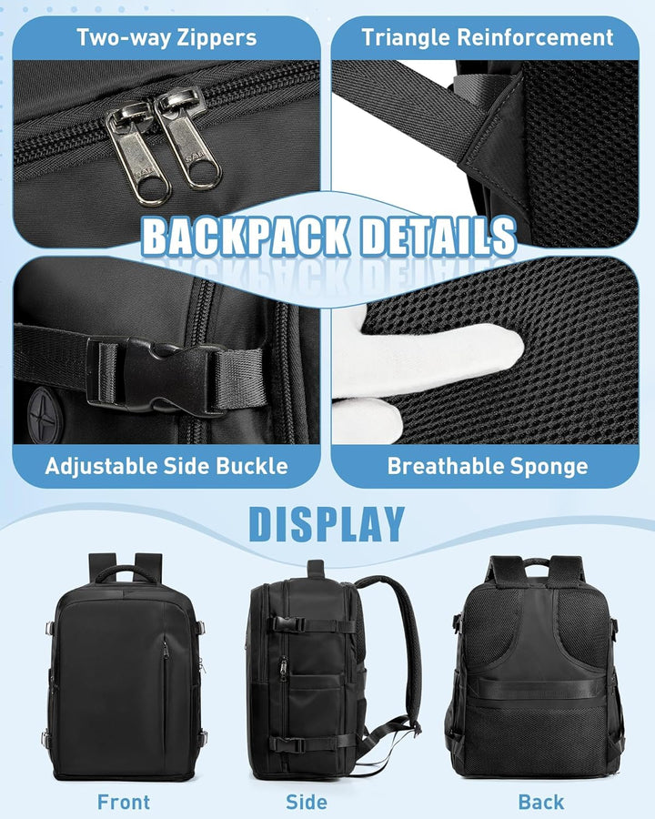SZLX Rucksack 40x30x20 Wizz air Handgepäck Rucksack für Ryanair Vakuum Reiserucksack Flugzeug Easyje