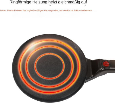 Instant-Crêpe-Maker Elektrische Runde Grillplatte Für Pfannkuchen Gesunde Tragbare Crêpe-Pfanne Hand