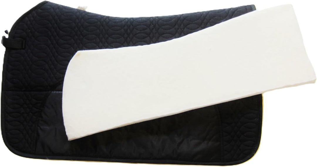 PS Pferdeartikel Westernpad, Sattelunterlage mit Lammfell -Spezial- Square Skirt Braun, Braun