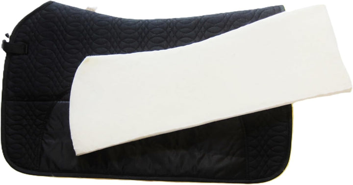 PS Pferdeartikel Westernpad, Sattelunterlage mit Lammfell -Spezial- Square Skirt Braun, Braun