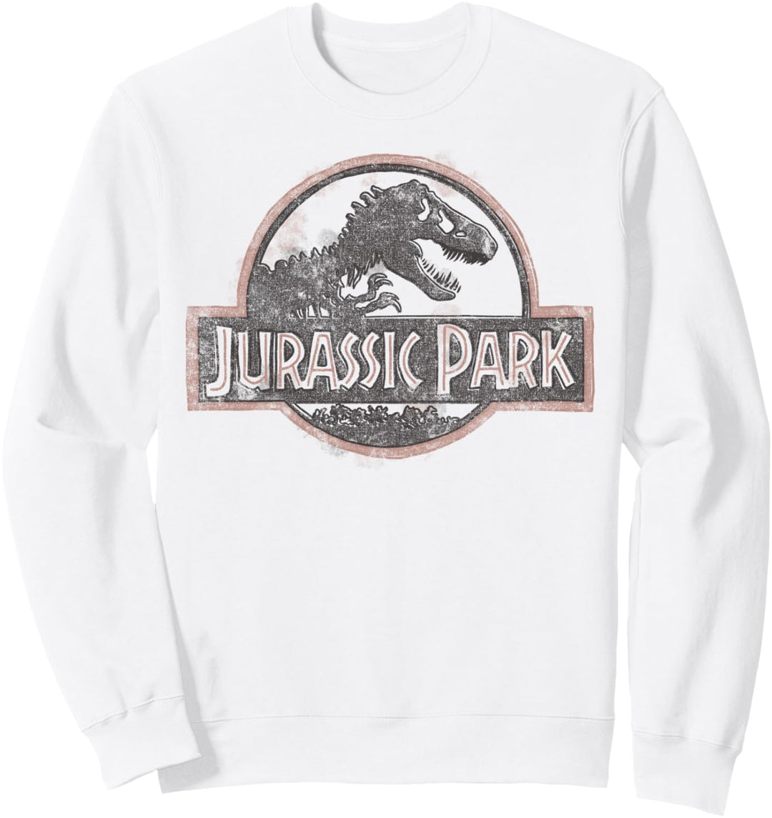 Jurassic Park Classic Distressed Logo Sweatshirt
