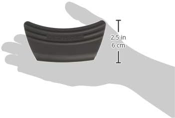 Le Creuset 2er-Set Griffschutz aus Silikon, Anpassungsfähig, Hitzebeständig bis 250°C, Schwarz glänz