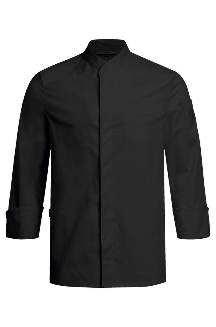 Greiff Gastro-Moda Cuisine Herren Kochjacke Regular-Fit L Schwarz, L Schwarz