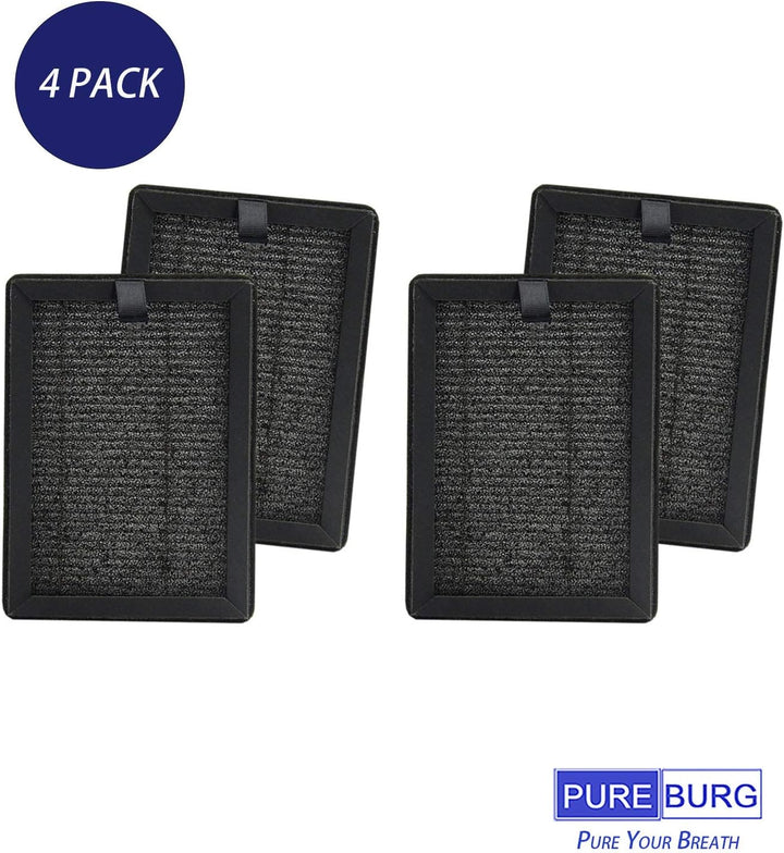 PUREBURG 4er-Pack Ersatz 3-in-1 HEPA-Filter kompatibel mit ROVACS (RV60) Luftreiniger Auch kompatibe