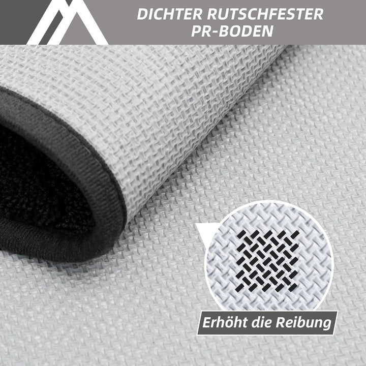 COSY HOMEER Fussmatte Innen 50 x 80 cm, Schmutzfangmatte Schwarz 50 x 80 cm (Rechteckig) Schwarz, 50