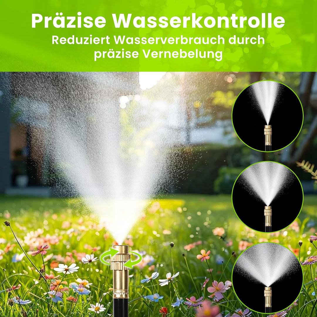 Bewässerungssystem- 360° Rundum-Bewässerung - Wassersparend,für Garten, Gewächshaus,balkon garten, H