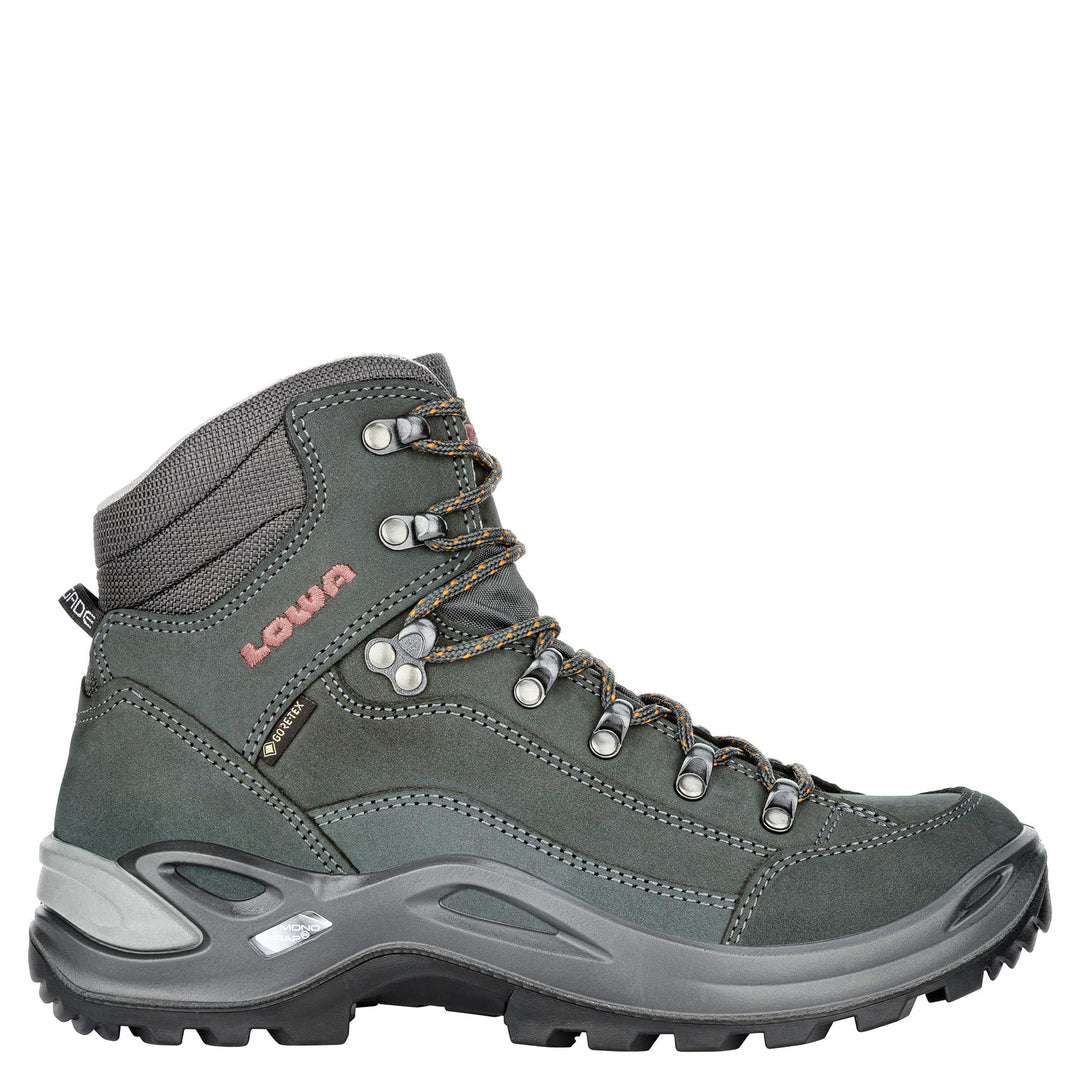 LOWA Renegade GTX MID Unisex Wanderstiefel Outdoor Goretex 36.5 EU Anthrazit Mandarine, 36.5 EU Anth