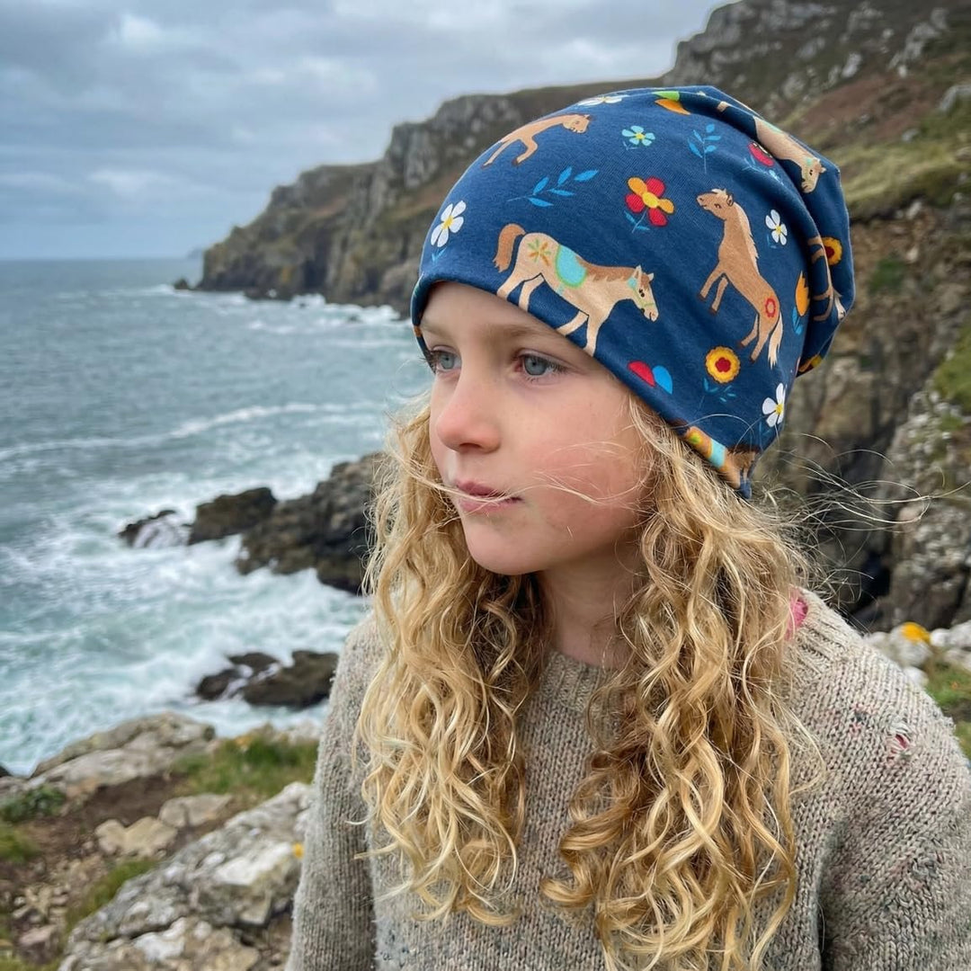 Wollhuhn ÖKO Jungen/Mädchen/Kinder Bequeme Weiche Long Beanie/Mütze/Beanie-Mütze/Strickmütze/Kinderm