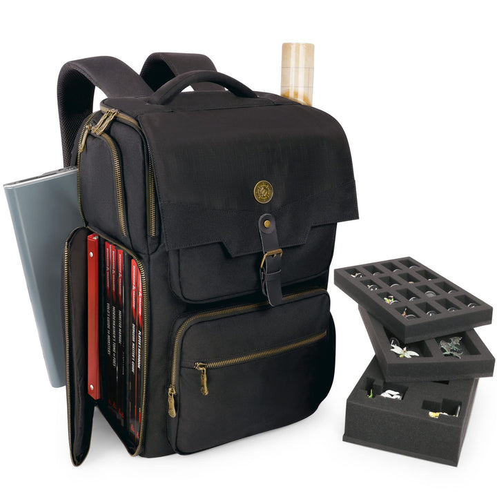 ENHANCE DnD Rucksack RPG DM Tasche für Dungeon and Dragons, Reisen DnD Taschen Organizer für 6–8 auf