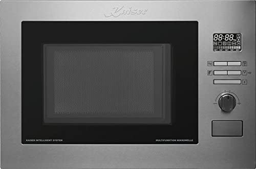 Kaiser 2520 Edelstahl Einbau Multifunktions Mikrowelle,25L,Heissluft Grill,21 Funktionen,Mikrowelle